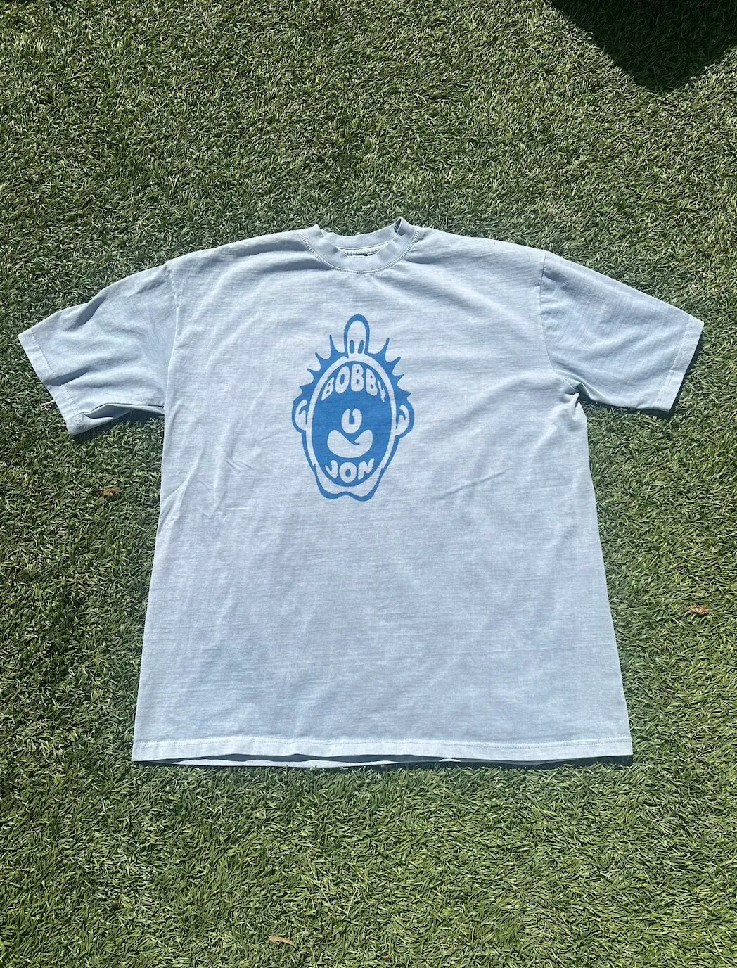 Blue Raver Head Tee (front)